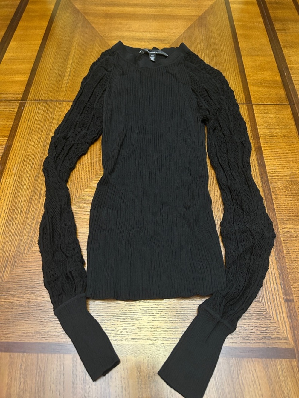 White House black market  Long-Sleeve Textured Knit Sweater